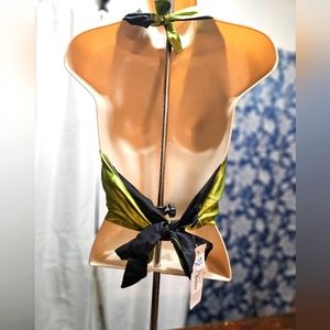 100% SILK Tie up tank top.